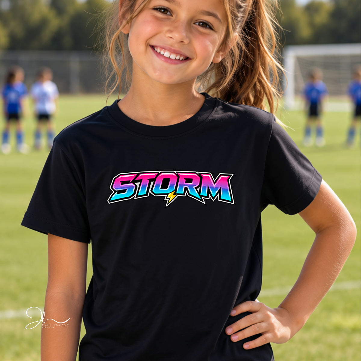 Sayreville Storm Retro Swirl Tee