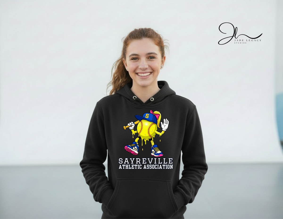 SAA Softball Drip Hoodie (Blonde Hair)