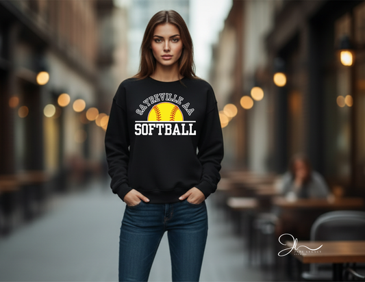 Softball Crewneck Sweatshirt