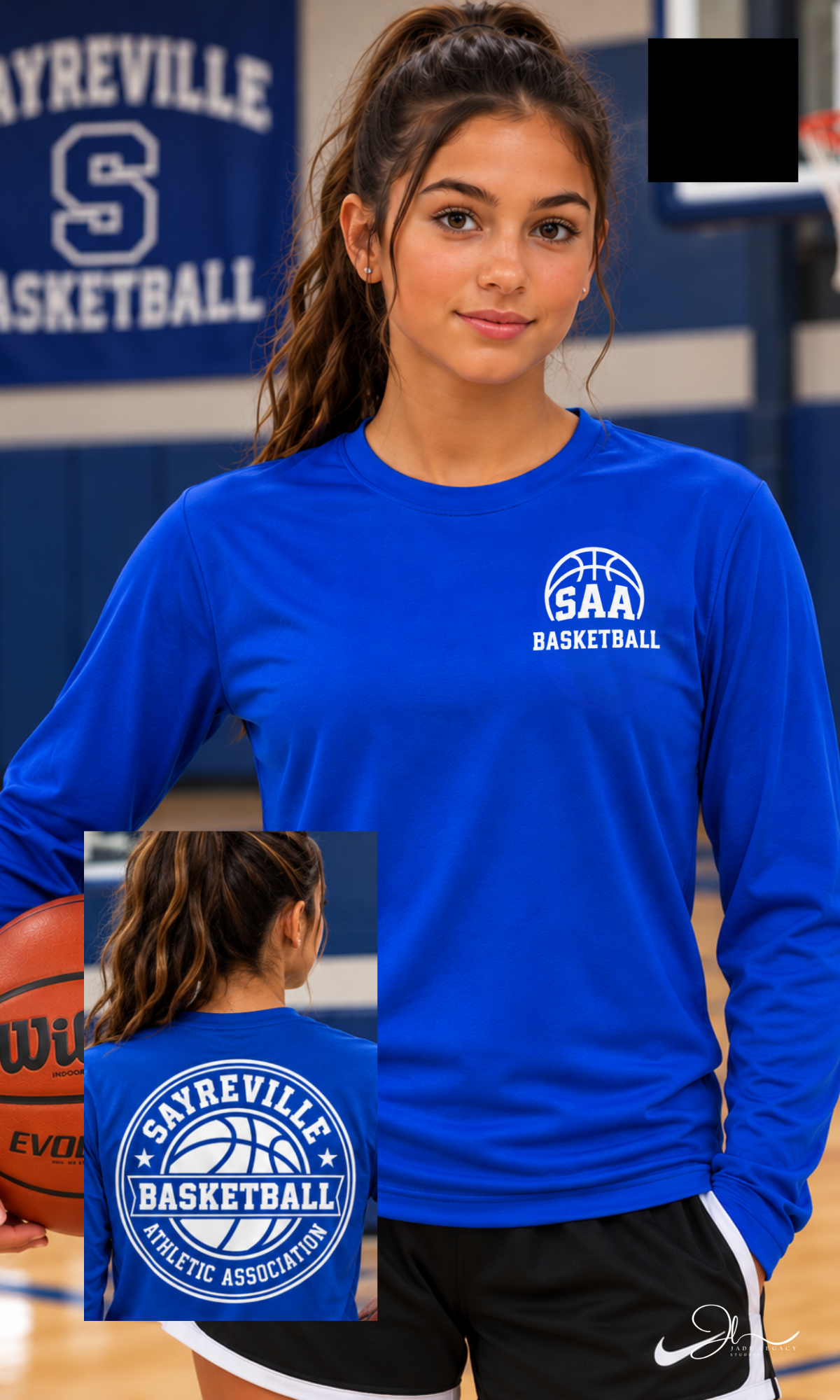 Sayreville AA Basketball Classic Crest Shirt