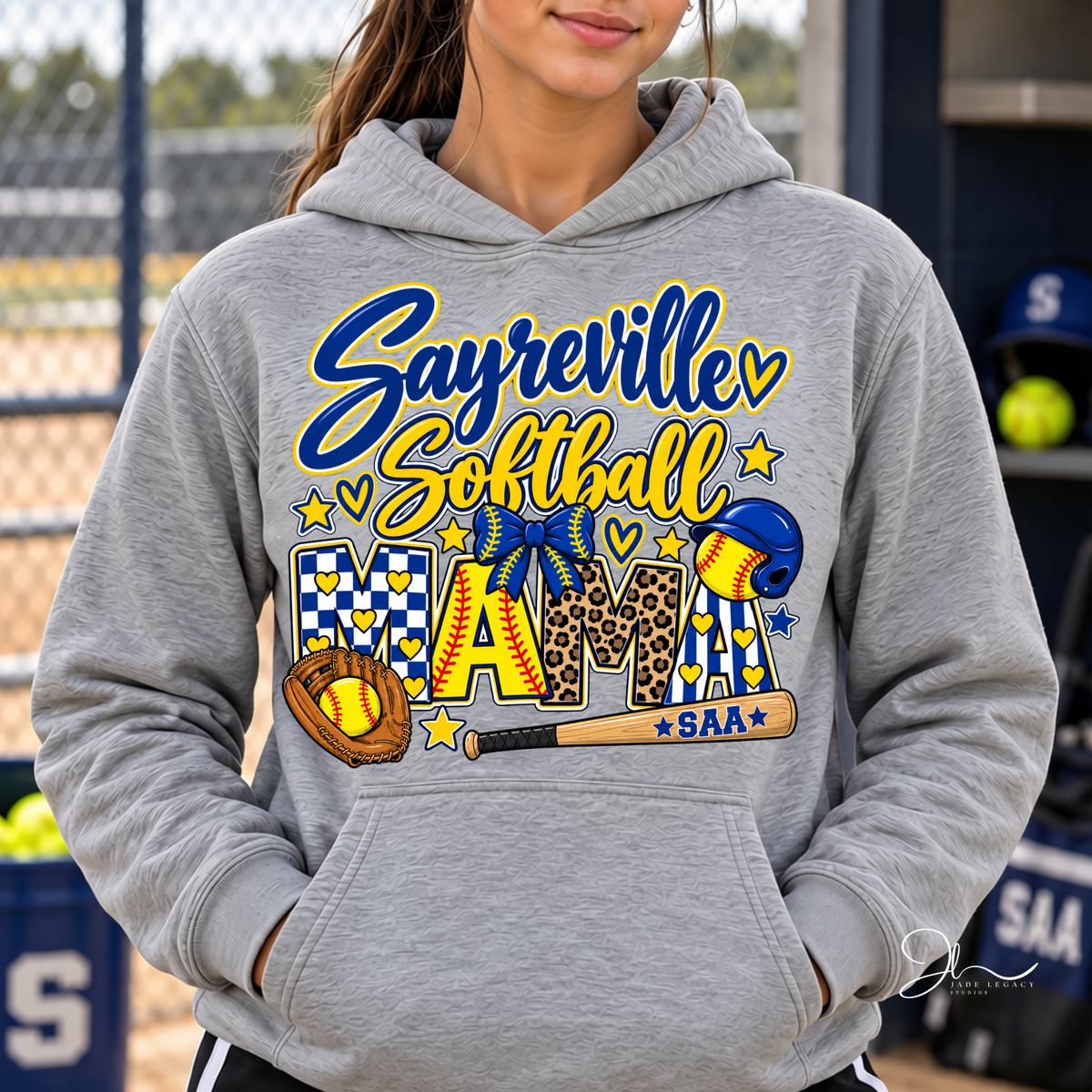 Sayreville Softball Mama Hoodie
