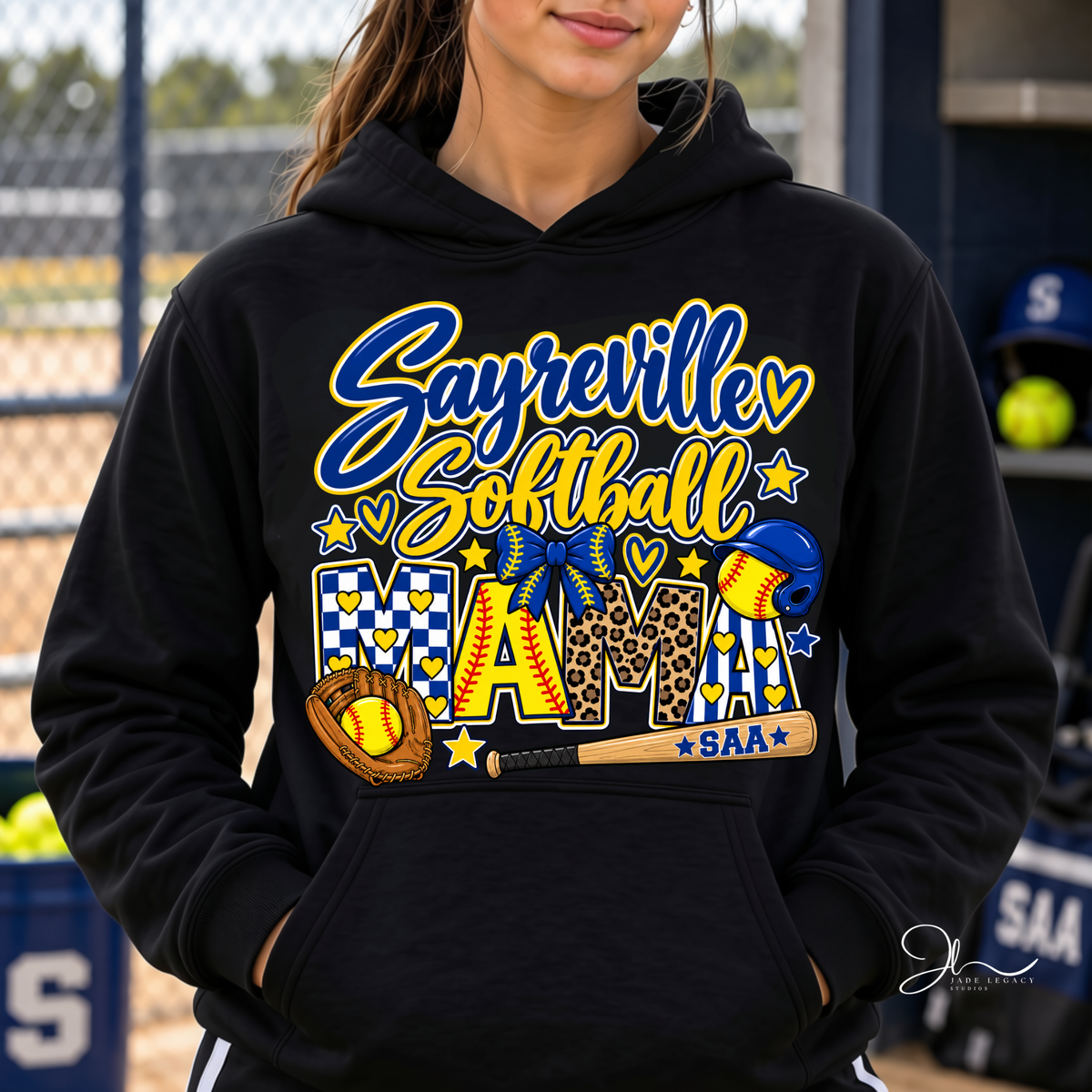 Sayreville Softball Mama Hoodie