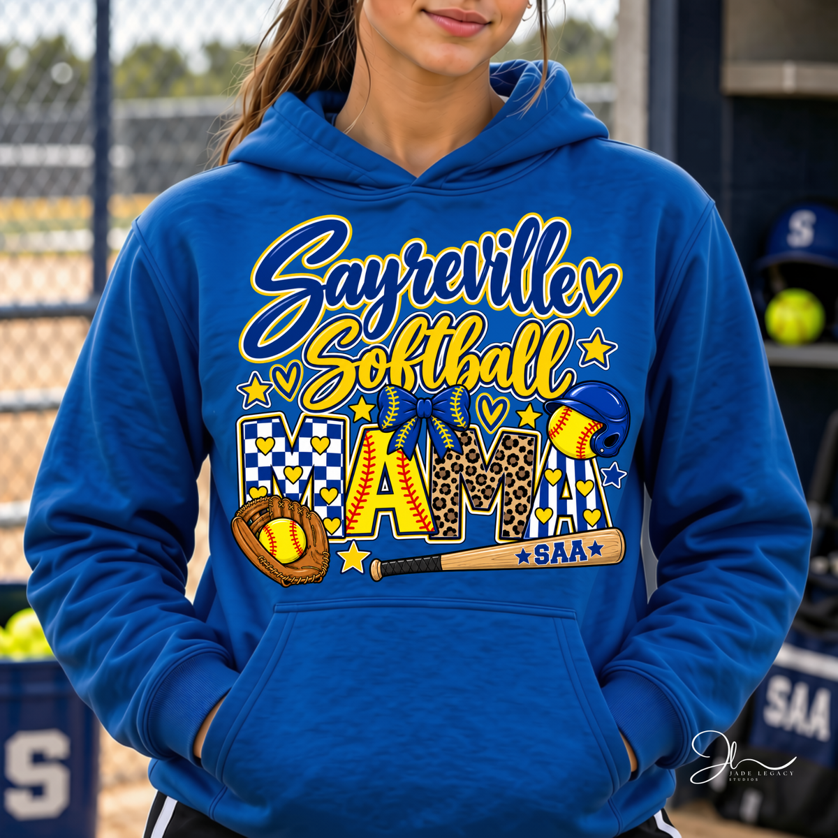 Sayreville Softball Mama Hoodie