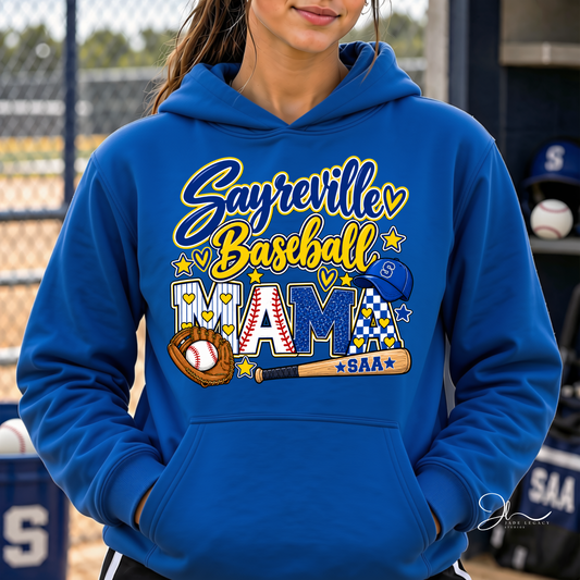 Sayreville Baseball Mama Hoodie