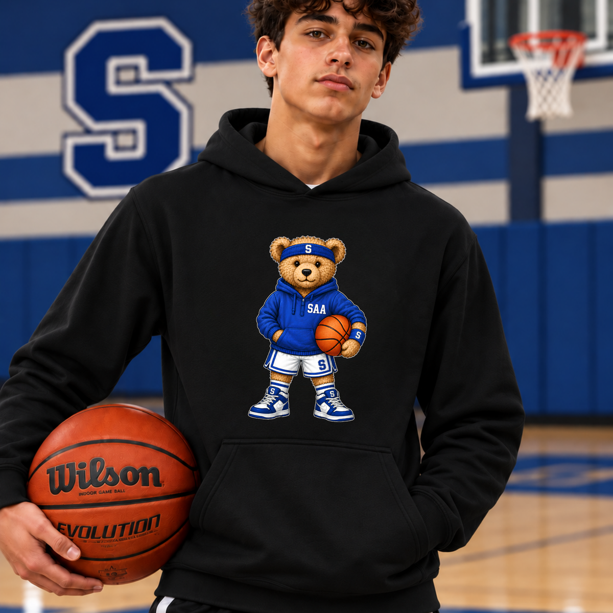 SAA Basketball Bear Hoodie