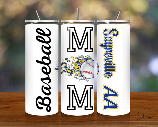Baseball Mom Tumbler 20 oz