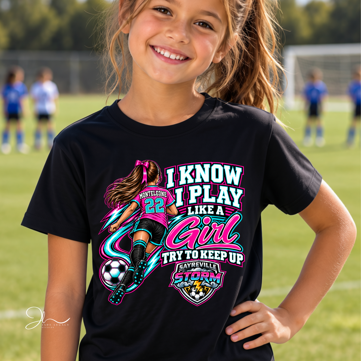 Sayreville Storm “Play Like a Girl” Tee