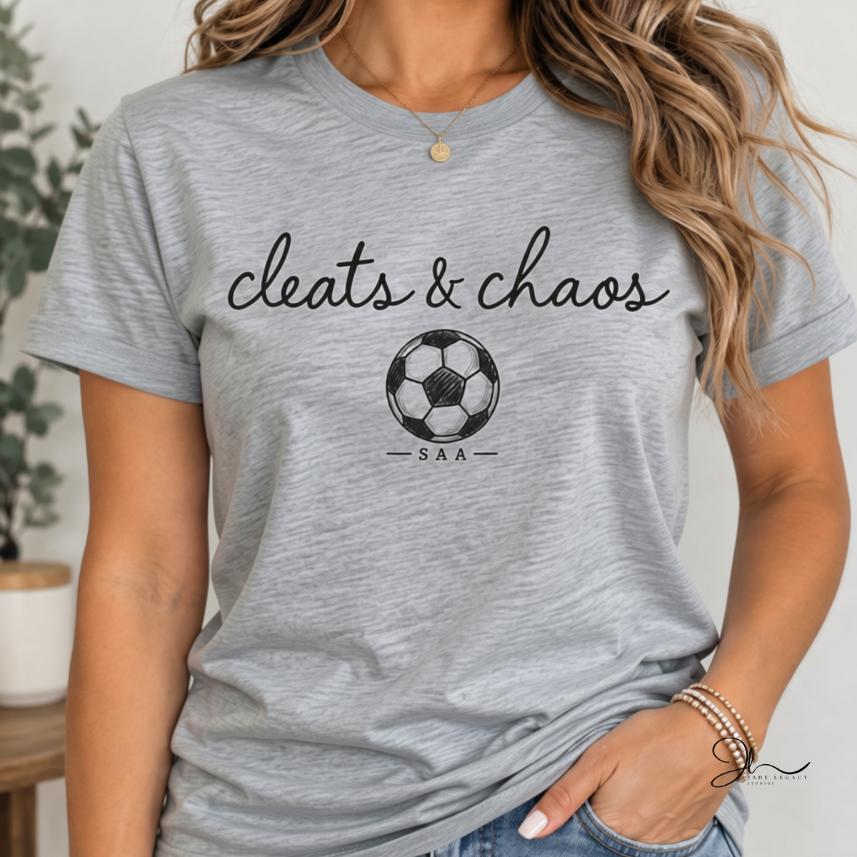Cleats & Chaos | SAA Soccer Tee