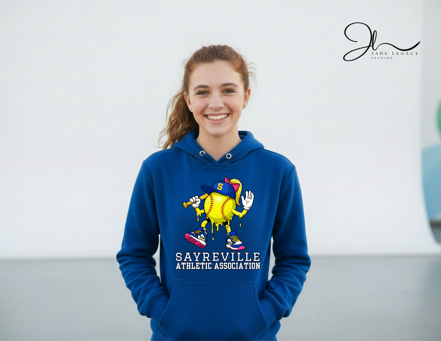SAA Softball Drip Hoodie (Blonde Hair)