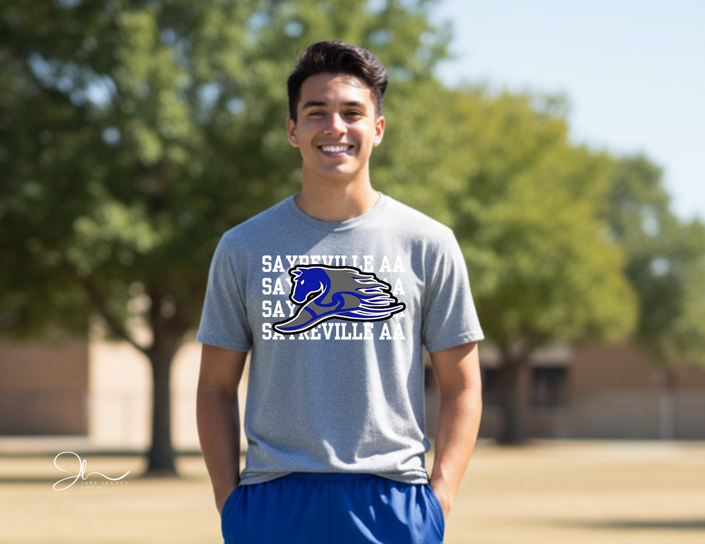 Sayreville AA Track Stacked T-Shirt