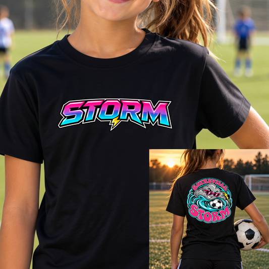 Sayreville Storm Retro Swirl Tee